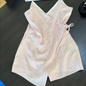 Chic Striped Pink Romper